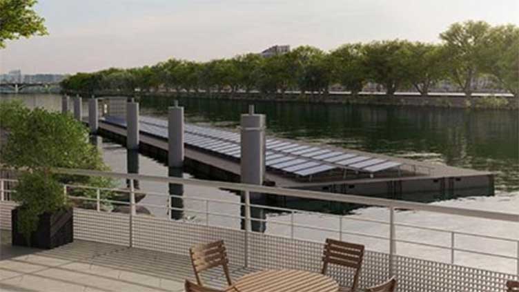 World's largest floating solar plant powers Paris Olympic village