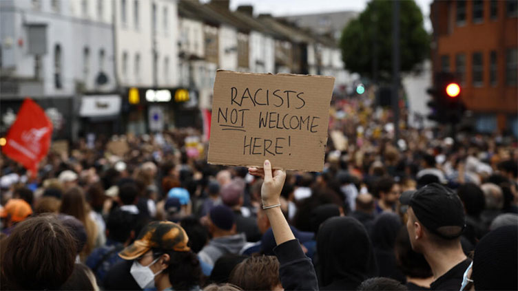 Anti-racism protesters out in force as UK police gird for far-right unrest