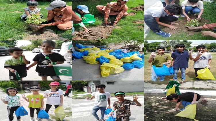 Children plant saplings for a better tomorrow