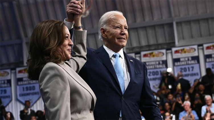 Biden, Harris make upbeat show of unity in joint appearance