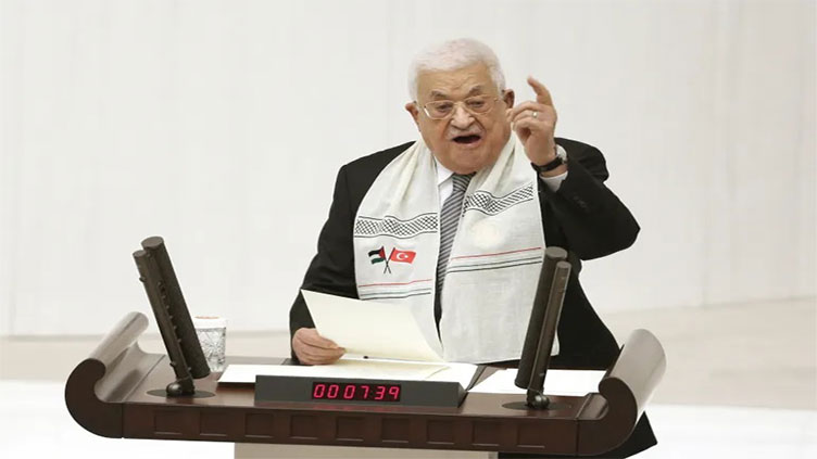 Abbas tells Turkish parliament he will go to Gaza