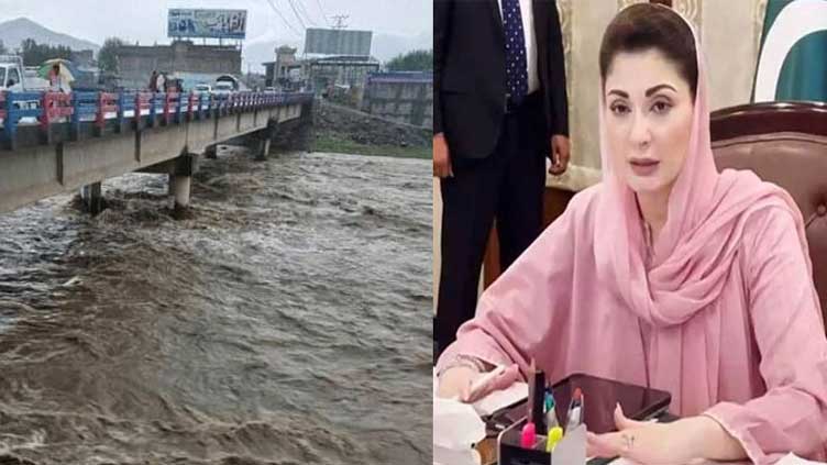 Floods in rivers: CM Maryam directs departments to be vigilant