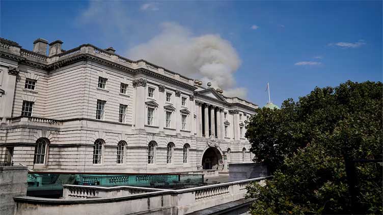 More than 120 firefighters tackle blaze at London's Somerset House