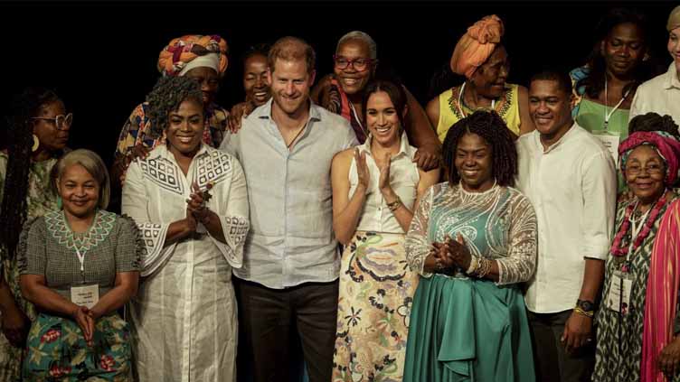 Prince Harry and Meghan meet with Afro-Colombian leaders to wrap up their first visit to Colombia