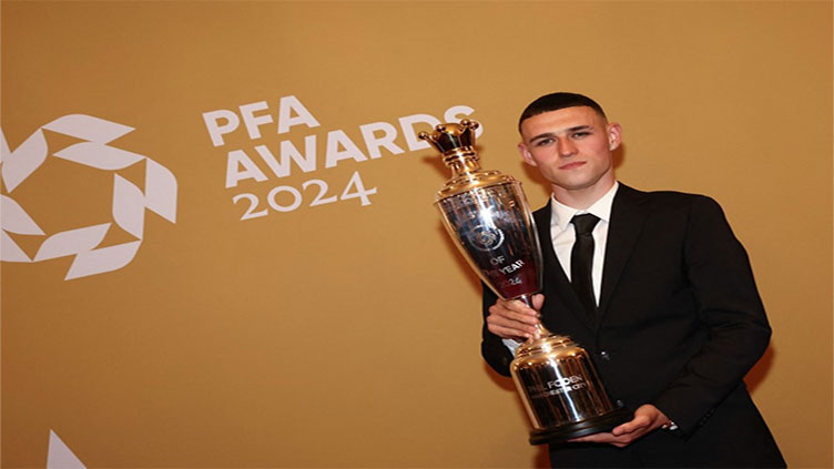 Man City's Foden wins PFA Player of the Year award