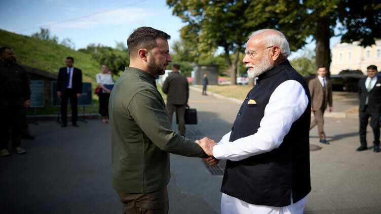 India's Modi meets Zelensky on historic Ukraine visit