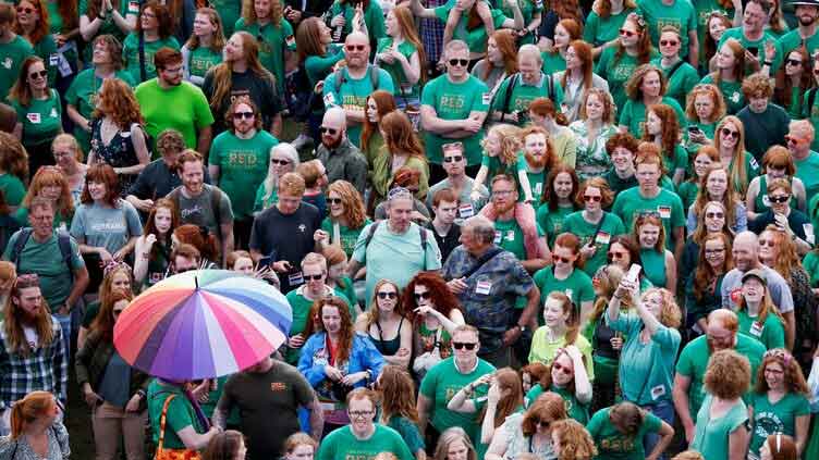 Redheads gather to light up unique Dutch festival