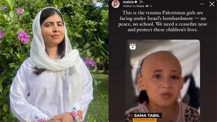 Malala seeks world's attention to plight of children of Palestine