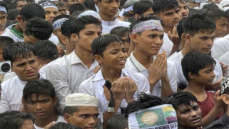 Rohingya refugees mark the anniversary of their exodus and demand a safe return to Myanmar