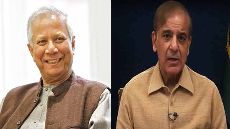 PM Shehbaz felicitates Bangladesh Chief Adviser Yunus 