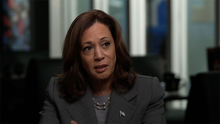 Harris defends policy shifts in first interview as US presidential candidate