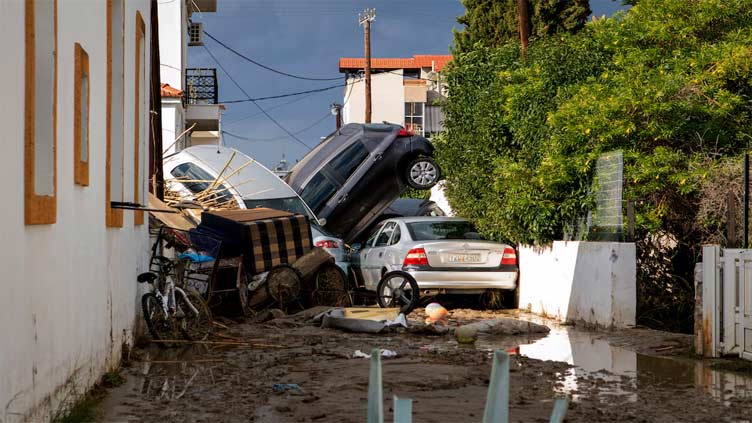 Storm Bora floods homes, streets in Greek island of Rhodes