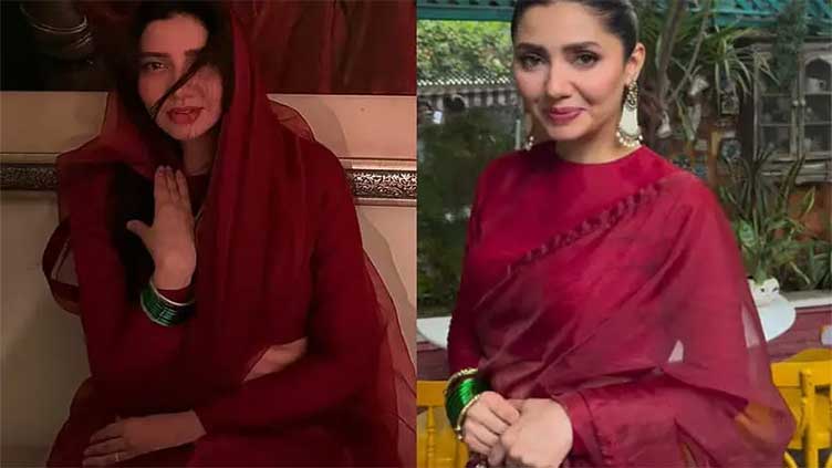 Mahira Khan dazzles internet with red saree