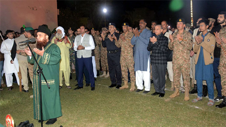 Funeral prayers of martyred Captain, Sepoy offered