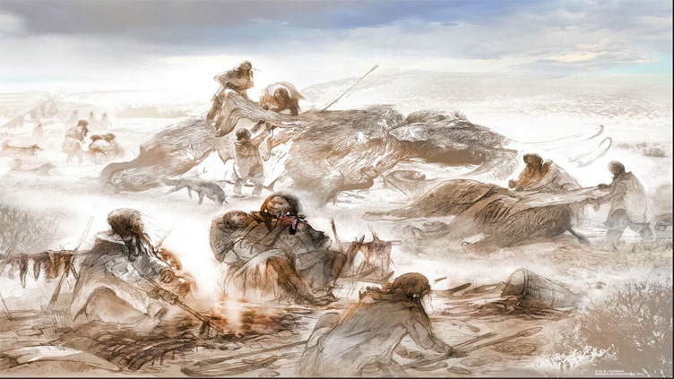 Mammoths topped the menu for North American Ice Age people