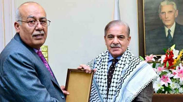 PM Shehbaz reaffirms support for Palestinian cause