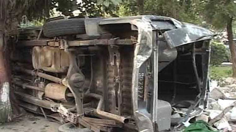 Two killed, 15 injured as bus overturns near Narang Mandi