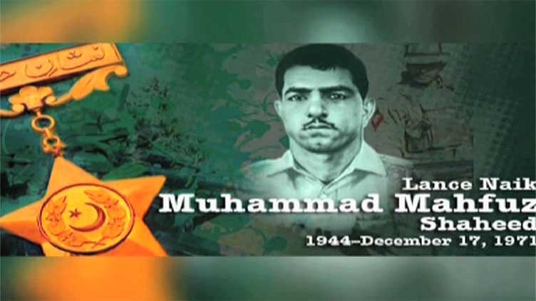 Martyrdom anniversary of Lance Naik Muhammad Mehfooz being observed