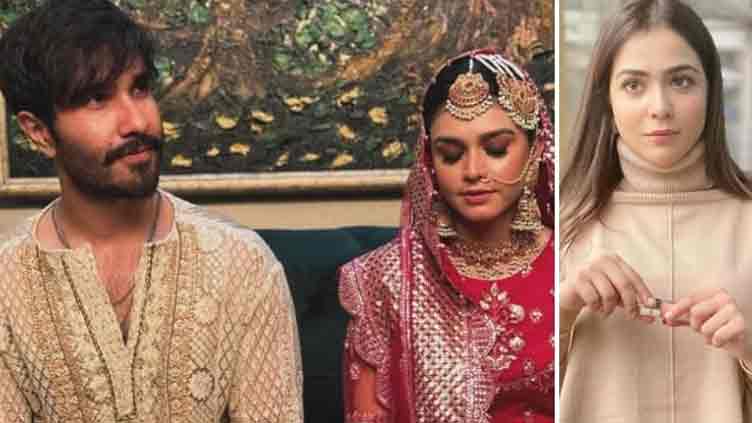 Humaima calls out netizens for insinuating split between Feroze Khan and his second wife 