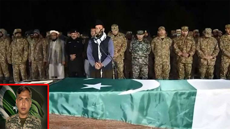 Major Awais Shaheed laid to rest with full military honours