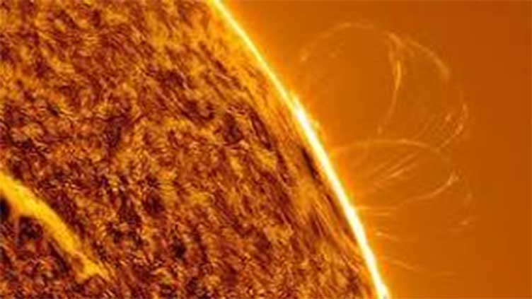 Astronomer captures extraordinary loops on Sun after big explosion