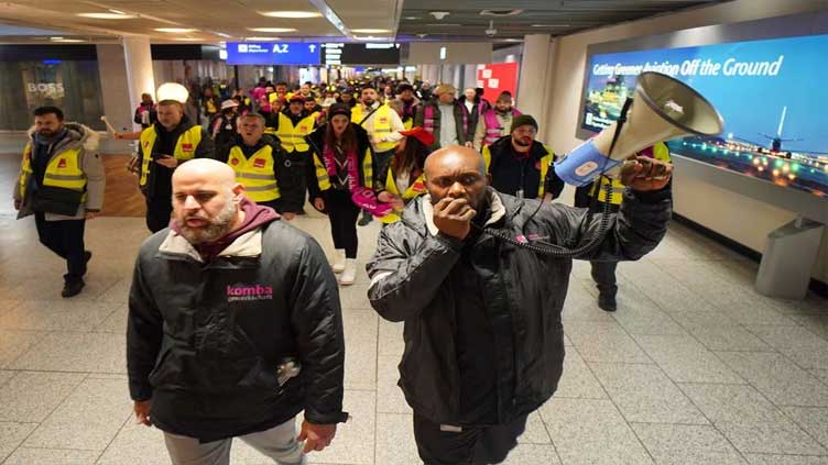 Striking airport security staff ground flights across Germany