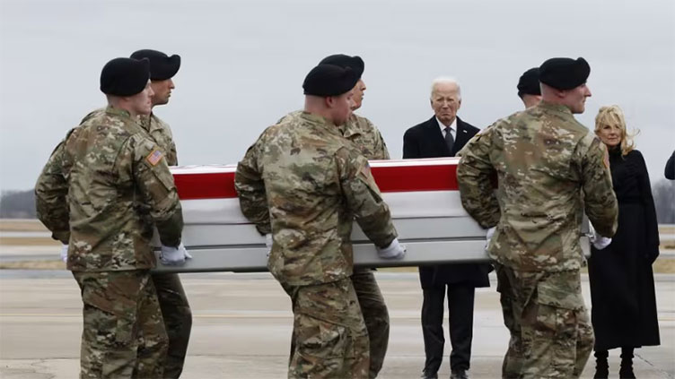 Biden attends ritual return of three US soldiers killed in Jordan