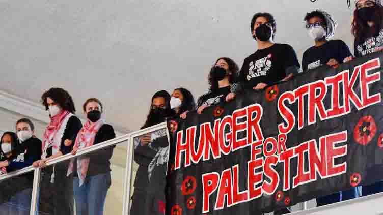 US university students launch 'hunger strike' for ceasefire in Palestine