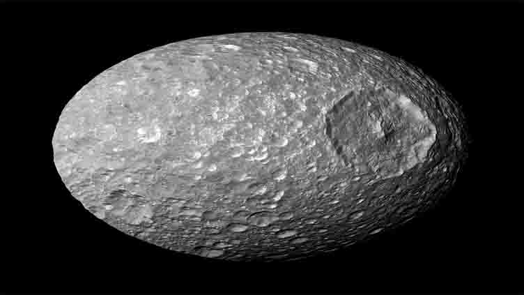 Saturn's 'Death Star' moon has a hidden secret - a subsurface ocean