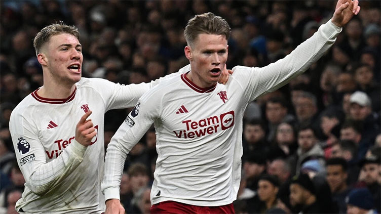 McTominay strikes late as Man Utd sink Villa to boost top four bid