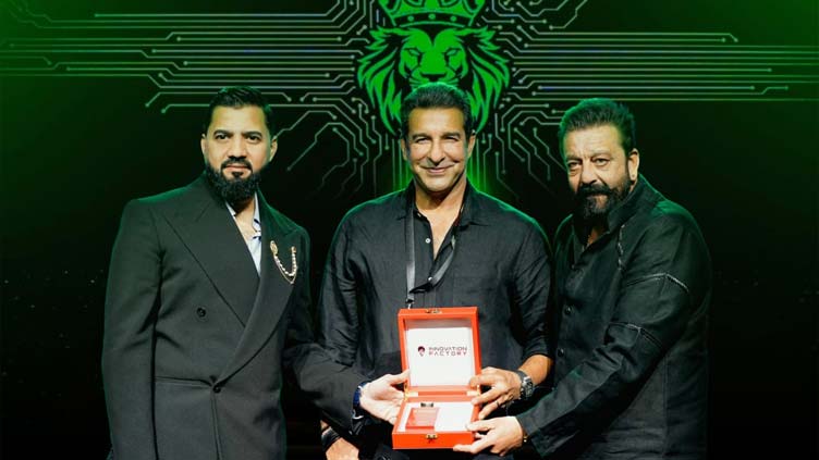 Umar Khan, alongside Wasim Akram and Sanjay Dutt, launches Innovation Factory's new app in Dubai