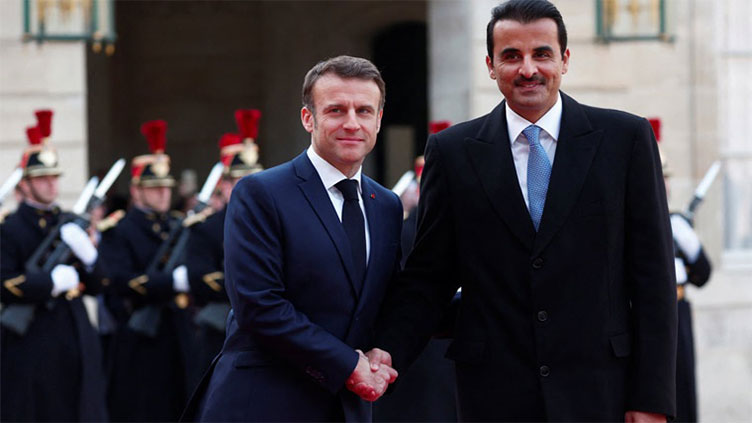 Gaza ceasefire efforts at heart of Qatar emir's France visit