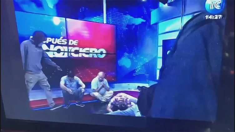 Gunmen burst into Ecuador TV studio, take journalists hostage live on air
