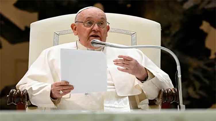 Pope halts speech saying he has 'a touch of bronchitis'