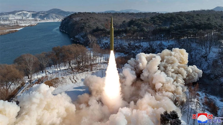 N.Korea says it test-fired a mid-range solid-fuel ballistic missile