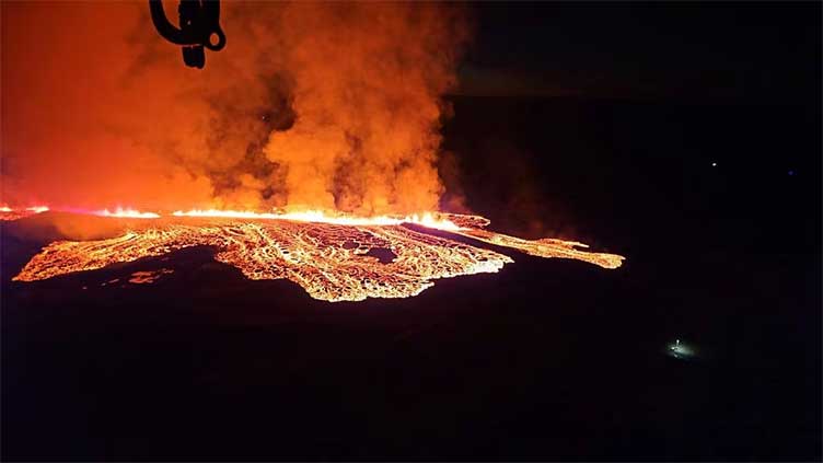 Volcano erupts in Iceland, flowing lava reaches fishing town