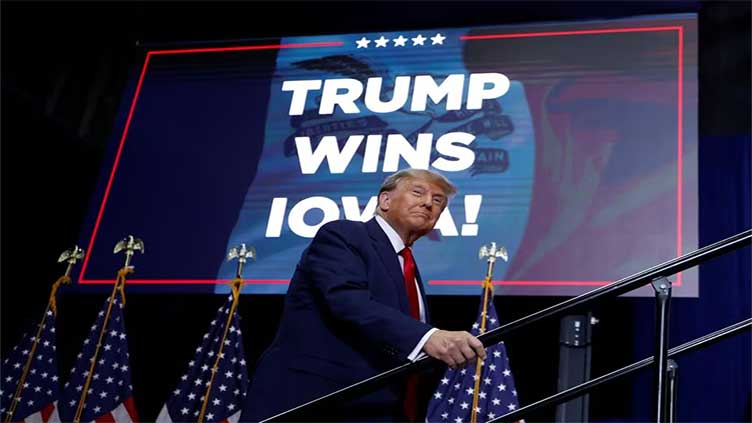 Trump wins Iowa caucus, DeSantis and Haley battle for second place