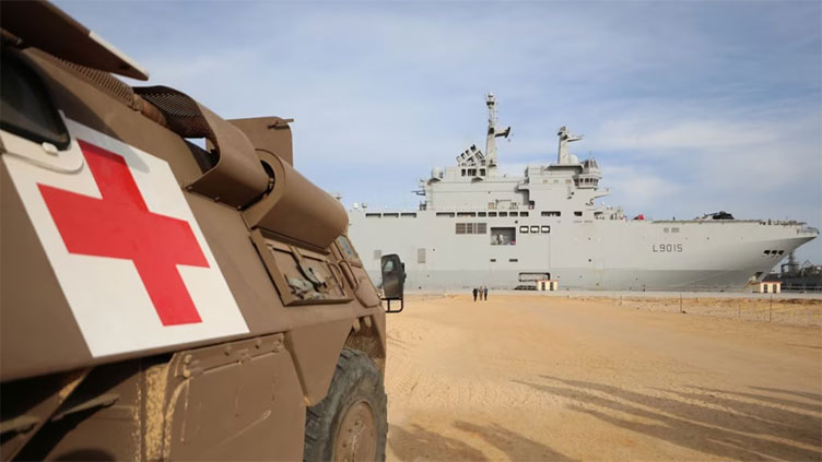 French warship treats around 1,000 injured Gazans off Egyptian shore