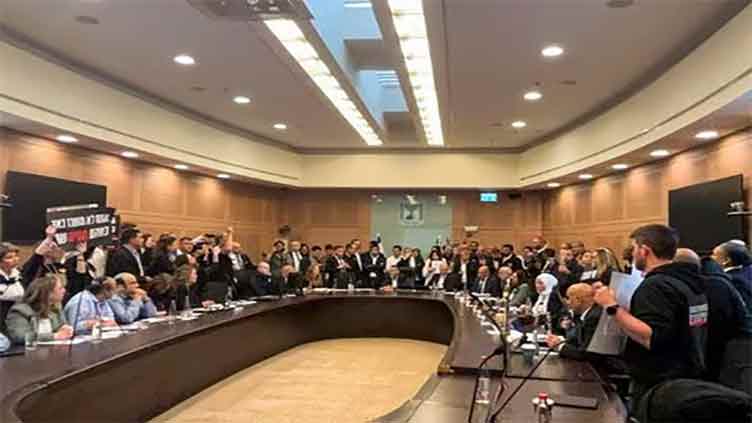 Relatives of Gaza hostages storm Israeli parliament panel as protests mount