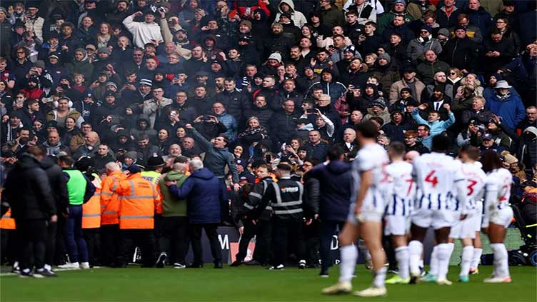 West Brom v Wolves interrupted after supporters clash