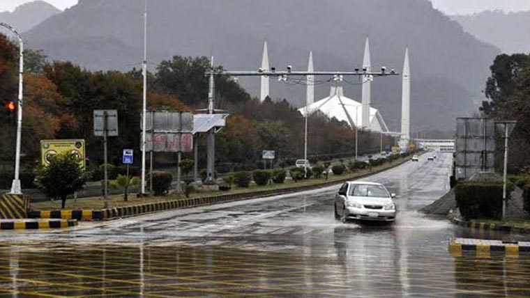 اسلام آباد اور آزاد کشمیر میں رات گئے ابر رحمت، موسم دلفریب