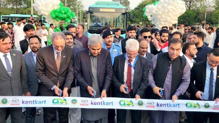 اسلام آباد کے شہریوں کے لئے ماحول دوست بسوں کا افتتاح