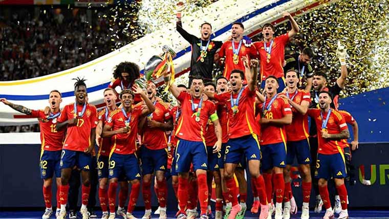 یورو کپ فٹبال 2024 کا تاج سپین کے سر سج گیا، انگلینڈ کو شکست