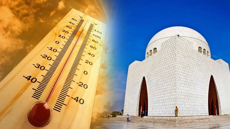 کراچی میں گرمی کا راج، پارہ 39 ڈگری سینٹی گریڈ تک جانے کا امکان