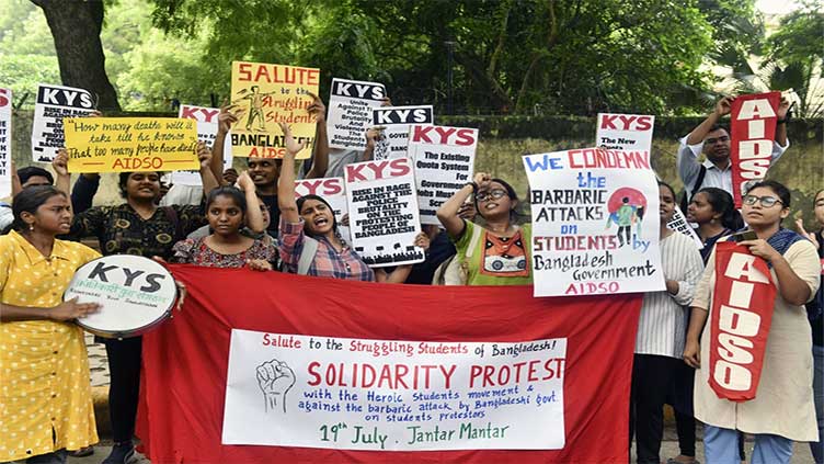 Bangladesh security forces fire bullets and sound grenades as protests over government jobs escalate