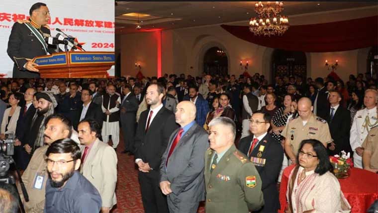 چین کی پیپلز لبریشن آرمی کے 97 ویں یوم تاسیس کی تقریب، جنرل ساحر شمشاد کی شرکت