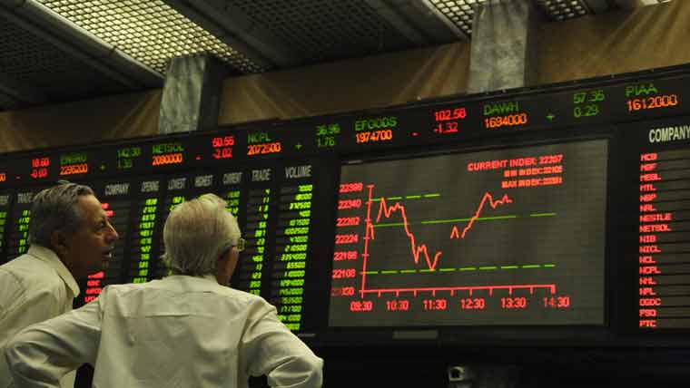 پاکستان سٹاک مارکیٹ میں تیزی، 100 انڈیکس میں 409 پوائنٹس اضافہ