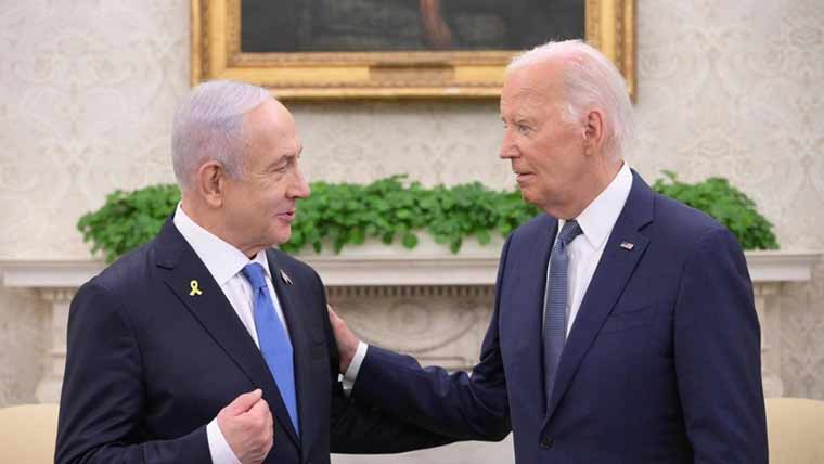 بائیڈن کا اسرائیلی وزیراعظم سے غزہ معاہدے کو حتمی شکل دینے پر زور