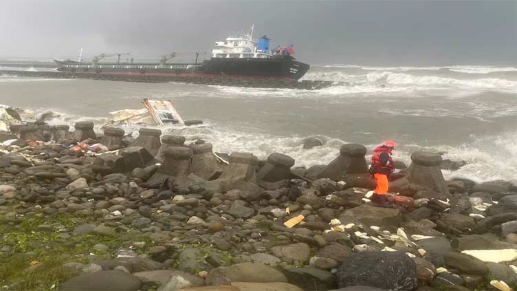 Rough seas hamper Taiwan efforts to rescue sailors stranded by Typhoon Gaemi