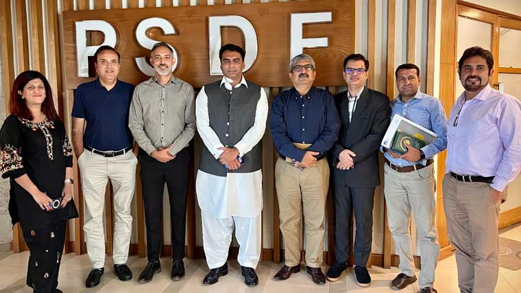 عدنان افضل کی پی ایس ڈی ایف کیساتھ میٹنگ، اہم امور پر تبادلہ خیال